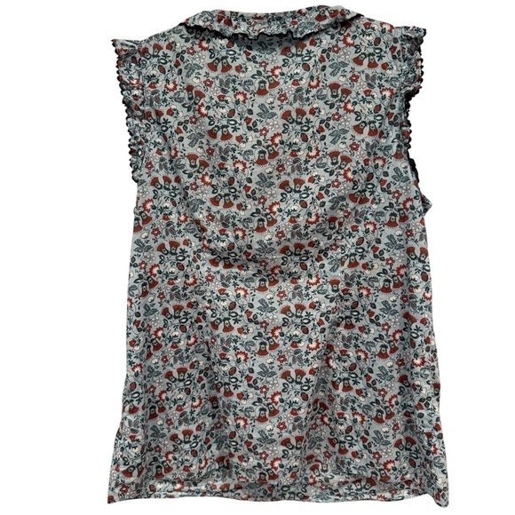 Boden Ruffle Sleeveless Cotton Top Size 10 - Picture 4 of 7